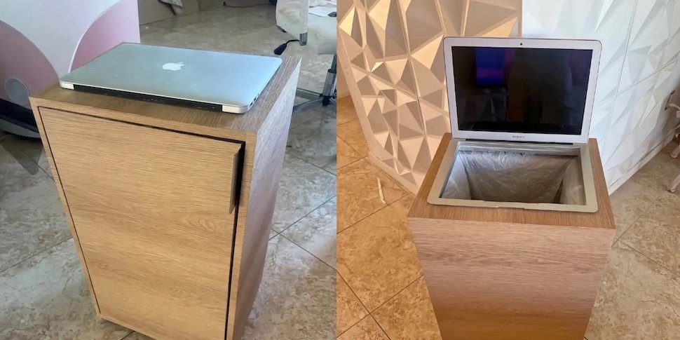 Мужчина превратил свой MacBook в мусорку и продает это